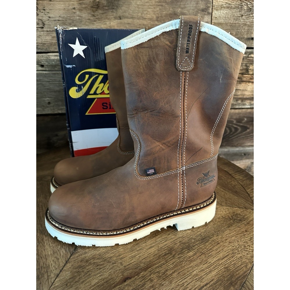 Thorogood American Heritage Square Toe Wellington Safety Work Boot NWB Sz 8
